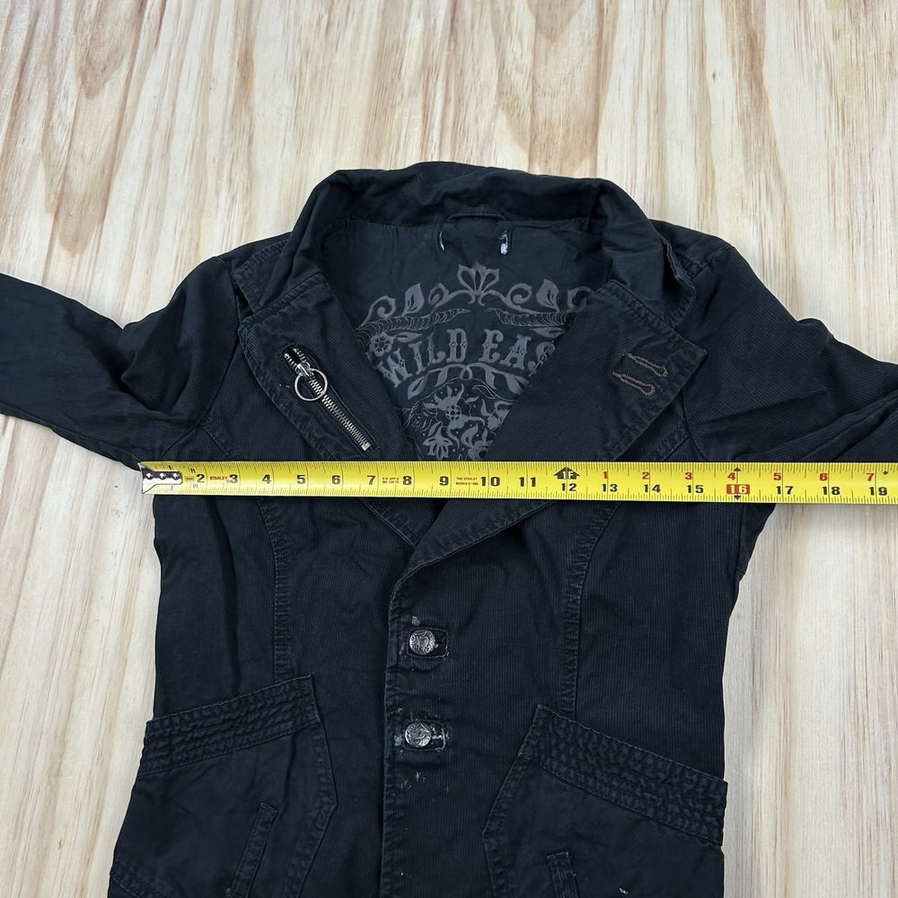Diesel Women's XS Black Goth Emo Grunge Jacket Y2K Alternative Punk Streetwear - Picture 7 of 11